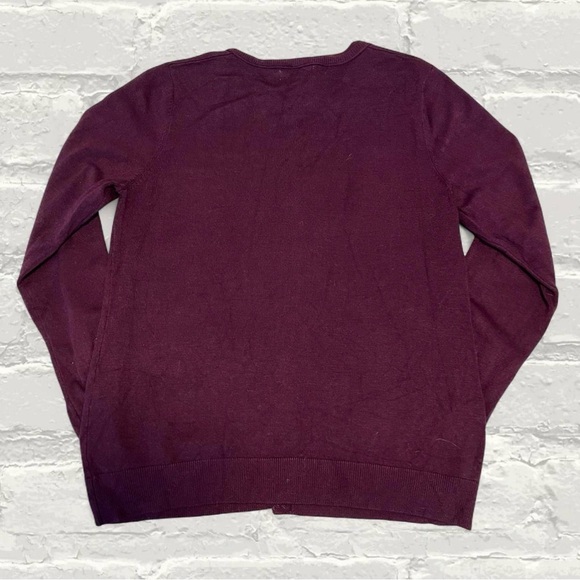 Calvin Klein Plum Knit Cardigan - Picture 3 of 3